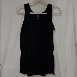 Black off the shoulder top